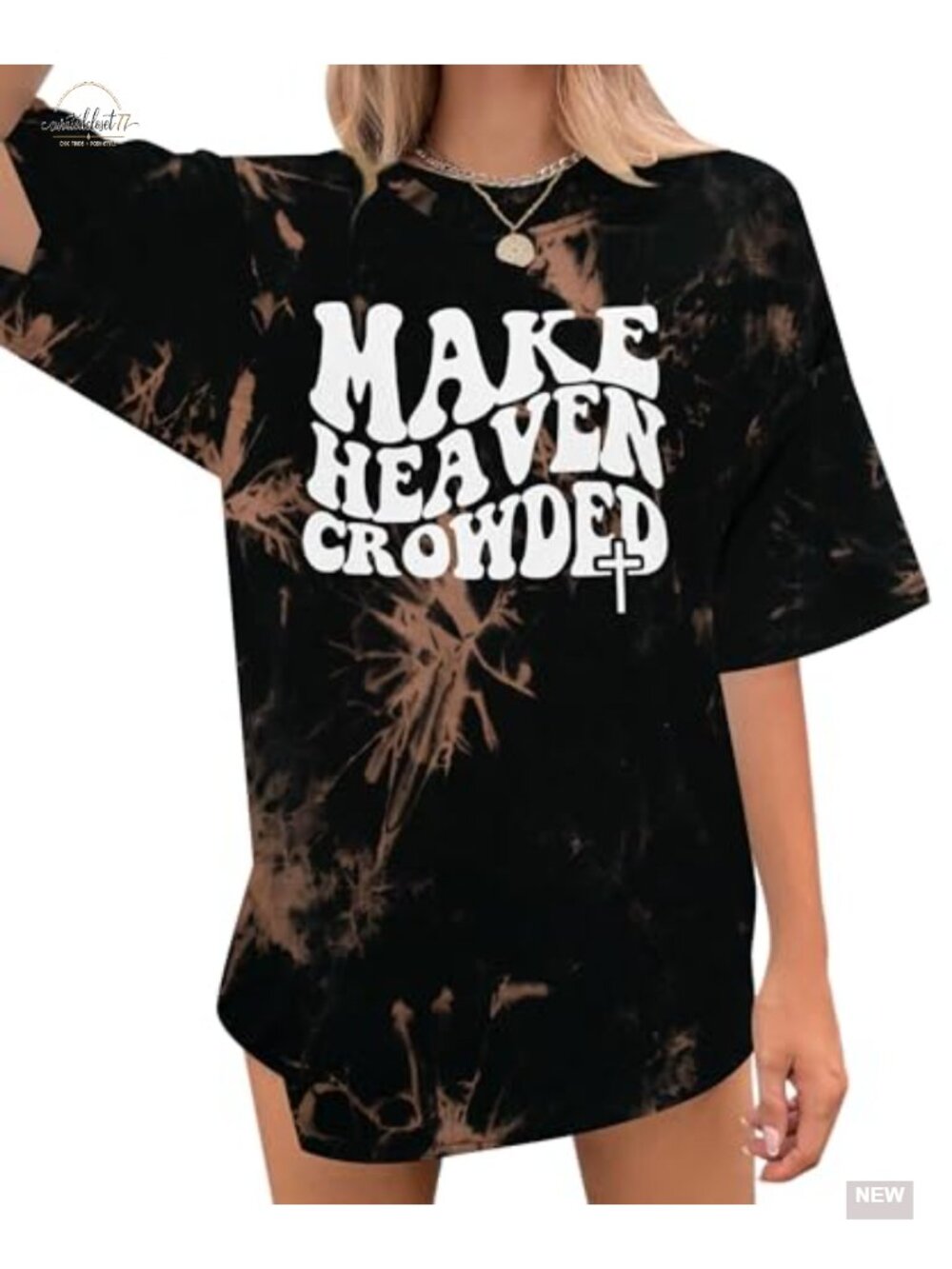 Oversized Christian Graphic Tee Crew Neck Short Sleeve Faith Shirt